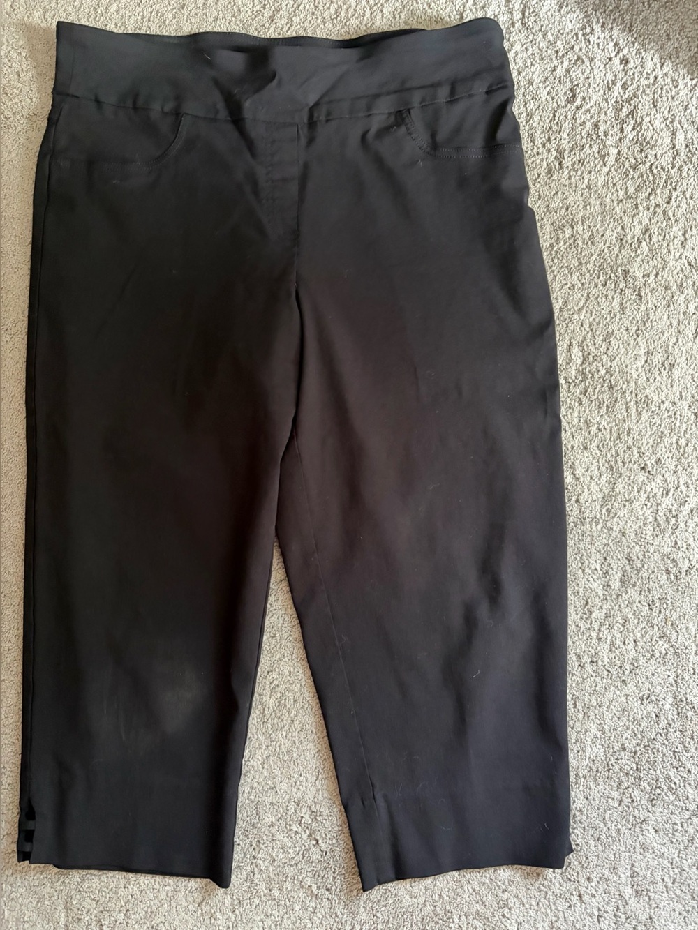 Ruby Rd. Black Stretch capri